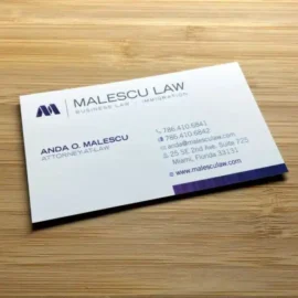 Suede Business Cards (soft-touch)