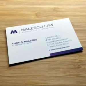 Suede Business Cards (soft-touch)